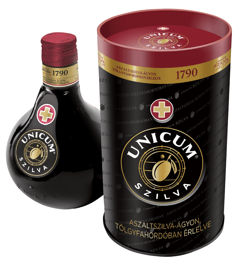 Likér Unicum Szilva Bylinný 34,5% 0,5l Plech 2022
