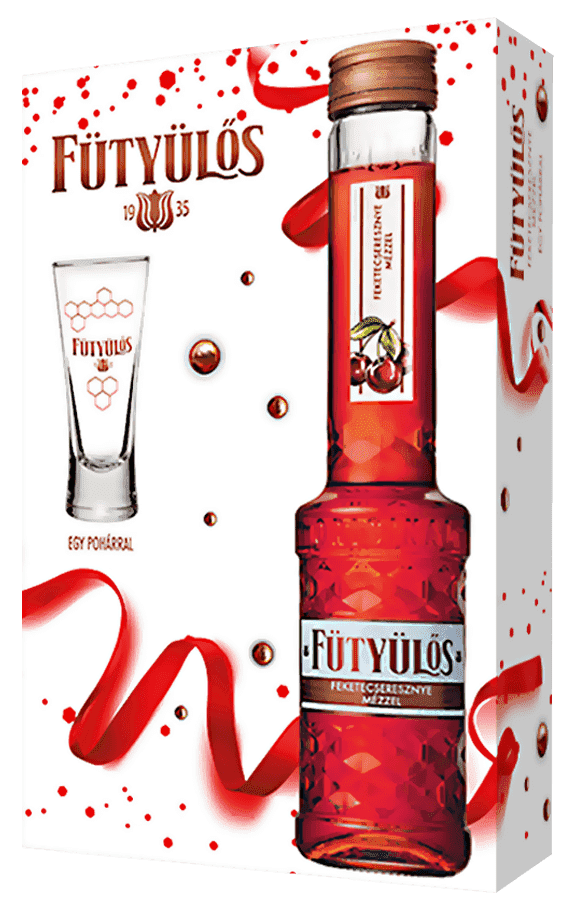 Likér Fütyülős Black Cherry S Medom 24,5% 0,5l + Pohar 2023