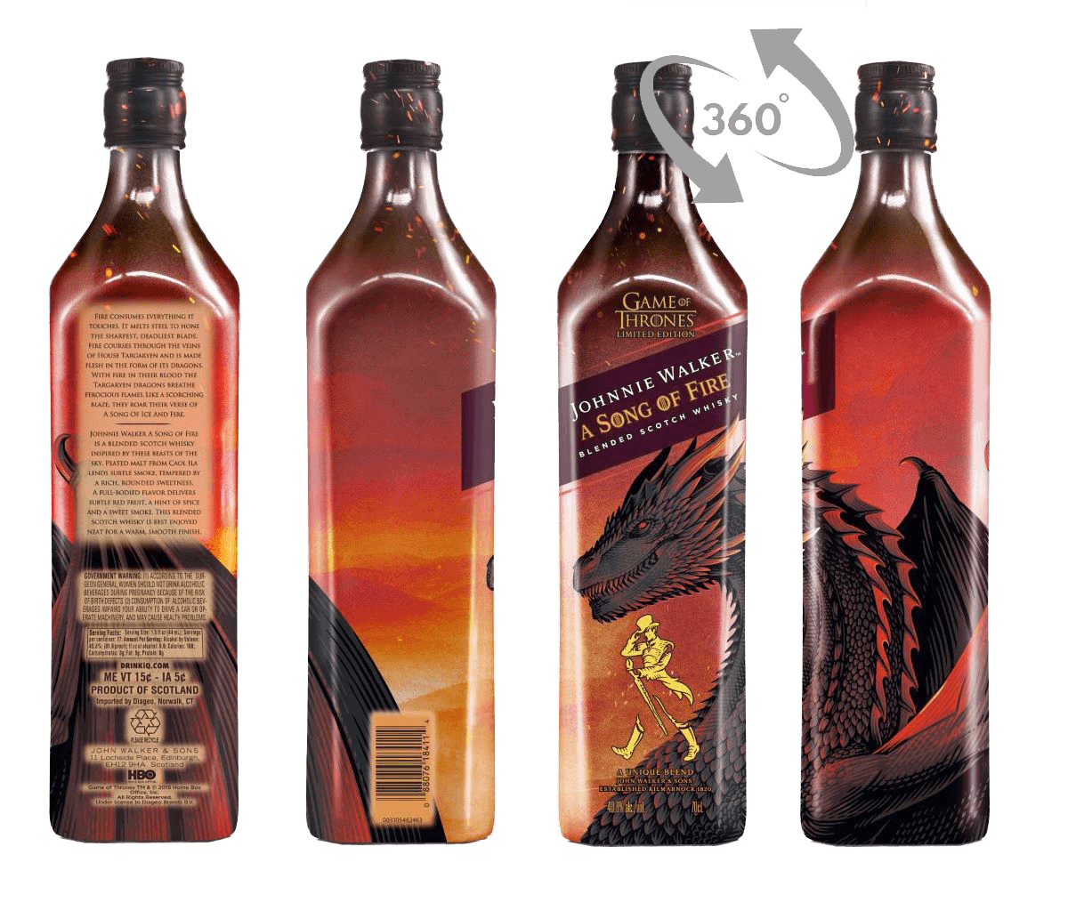 Whisky Johnnie Walker Got Song Of Fire 40,8% 0,7l