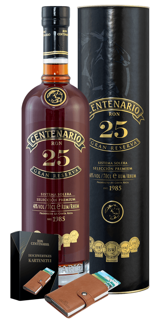 Rum Centenario 25 Gran Reserva 40% 0,7l + Peňaženka
